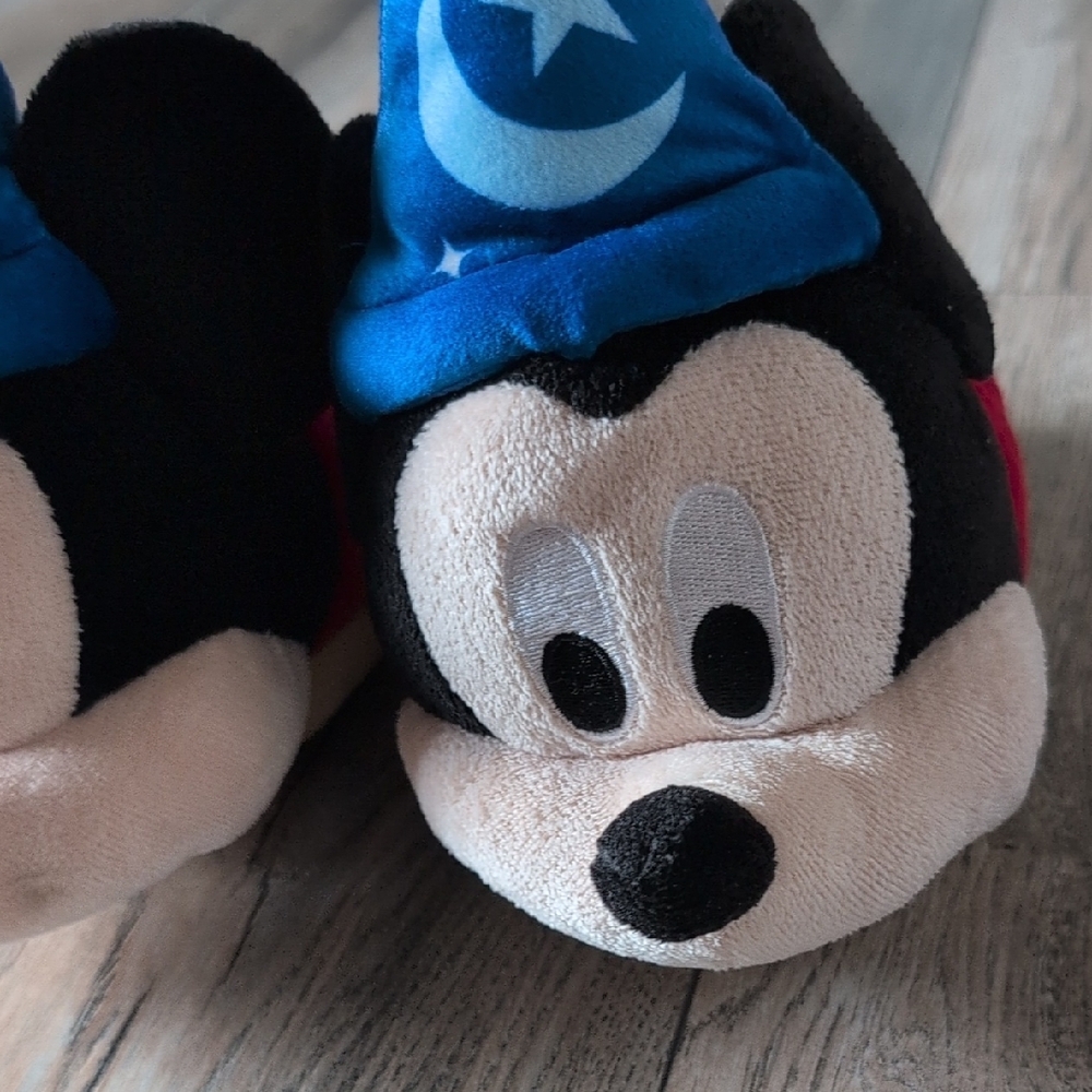 DISNEY Blue and Red Mickey Mouse Toddler Slippers - Picture 2 of 6
